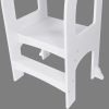 Child Standing Tower; Step Stools for Kids; Toddler Step Stool for Kitchen Counter; White