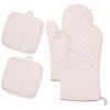 Kitchen Oven Glove High Heat Resistant 350 Degree Extra Long Oven Mitts 4pcs Set