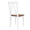 6-Piece Wood Dining Table Set Kitchen Table Set with Long Bench and 4 Dining Chairs, Farmhouse Style