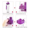 Fruit Infuser Water Bottle 32OZ Juice Shaker Sport w/ Flip Top Lid Anti-Slip Grips For Office Home Sport Running Walking Hiking